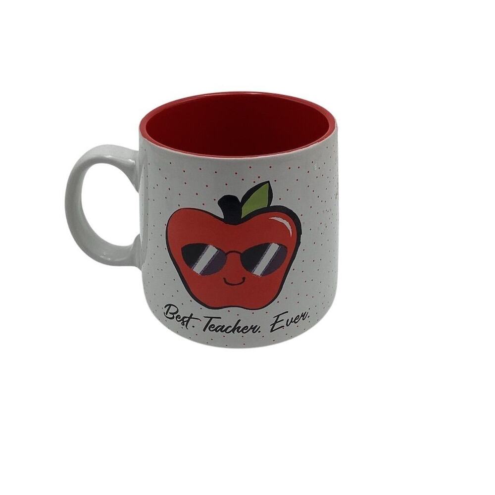 Boston Warehouse "Best Teacher Ever" 16 oz Stoneware Mug Multicolor‎